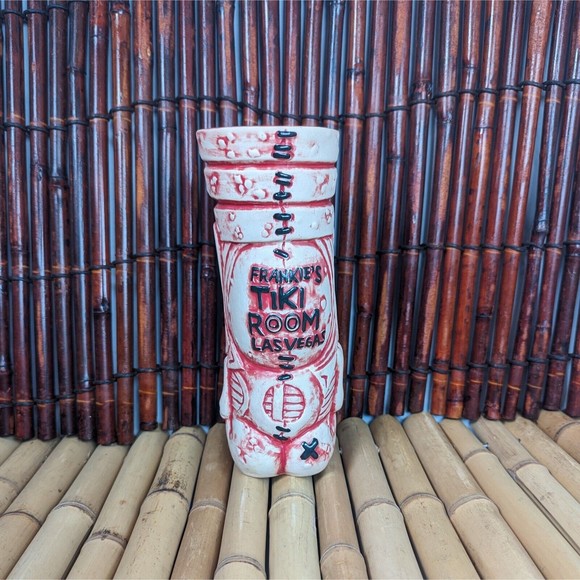 Frankie's Tiki Room Red Coral Lava Letch II Tiki Mug Big Toe Tiki Farm - Picture 5 of 11